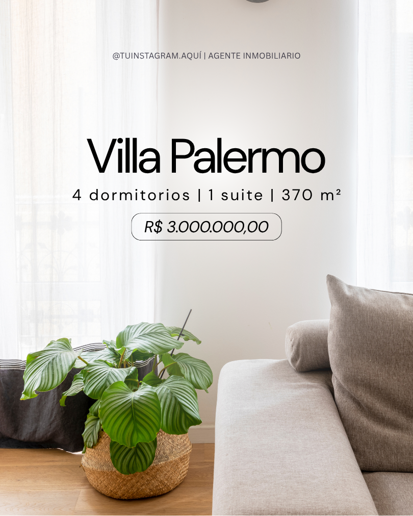 Plantilla clean — Villa Palermo interior