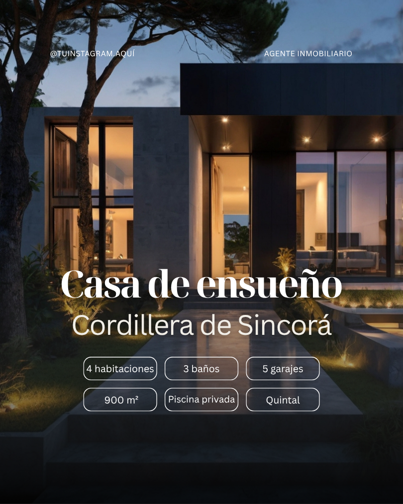 Plantilla dark — Casa de ensueño