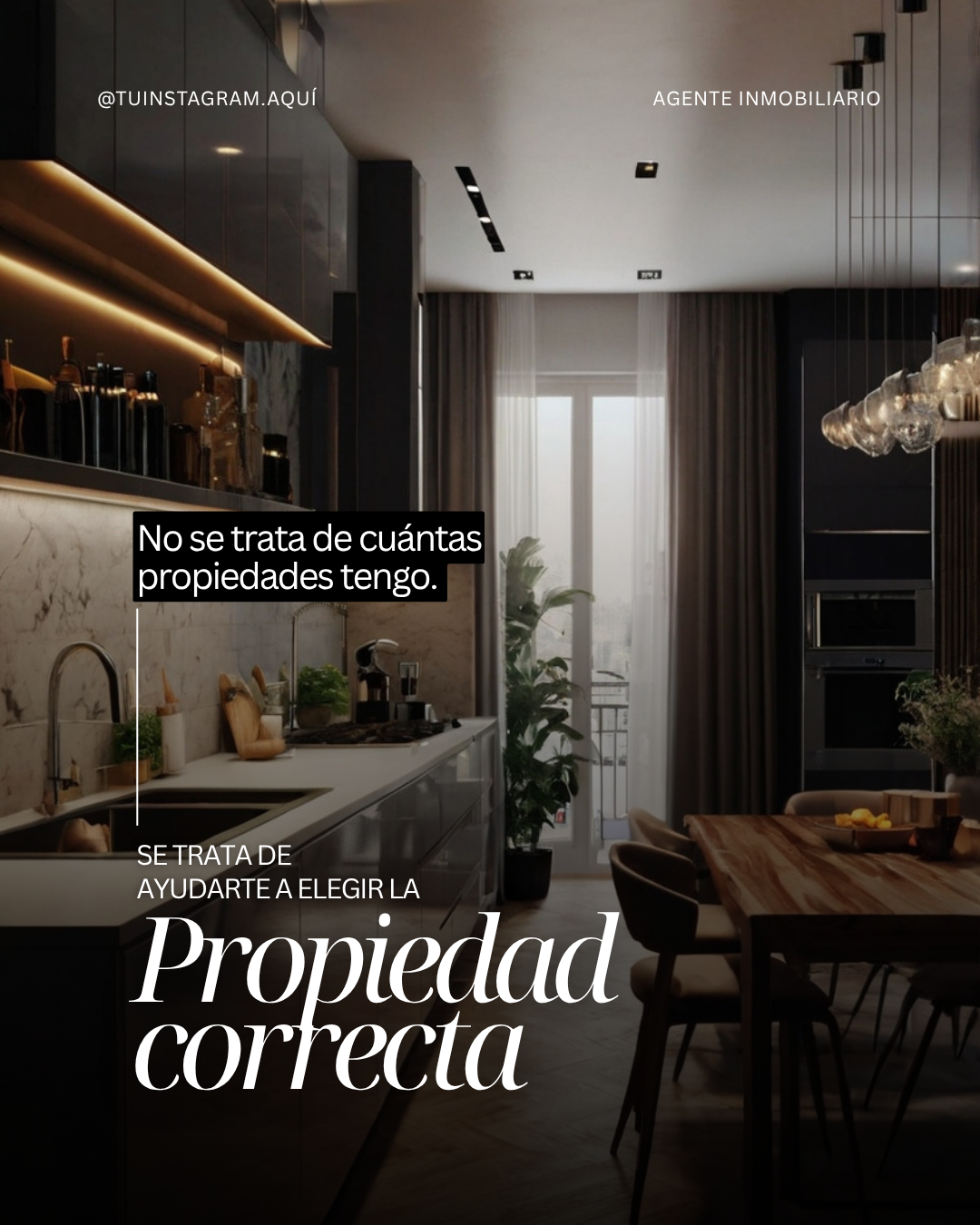 Plantilla dark — Propiedad correcta